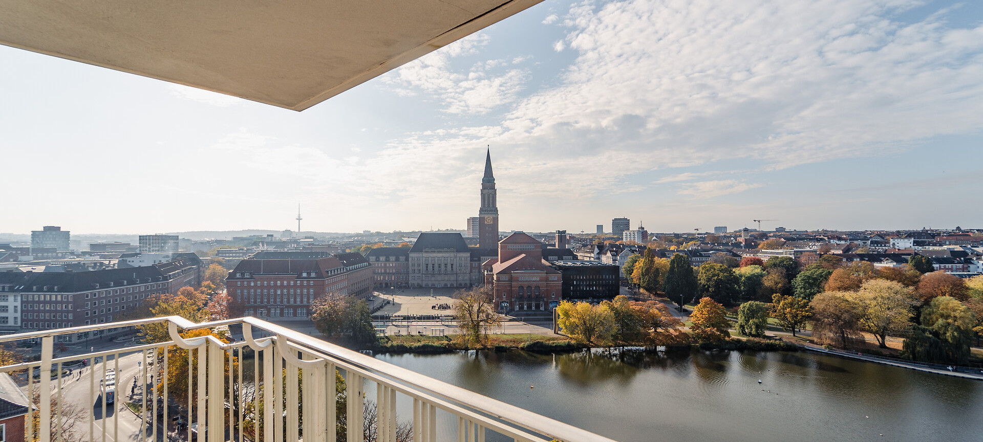 View of the Kiel Fjord from the balcony